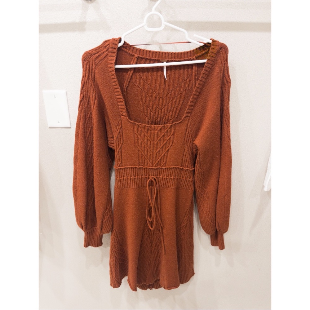 Free People sweater dress in cinnamon size M